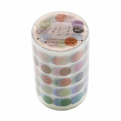 SUN-STAR Sticker Roll ST 858 Polka Dots Random Rainbow
