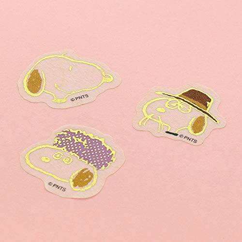 SUN-STAR Peri Petta Gold Sticker ST 483 Peanuts Snoopy Family