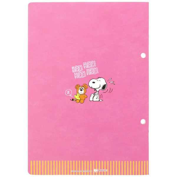 SUN-STAR Notebook 2-Hole NB 263 A5 Peanuts Vintage Pink