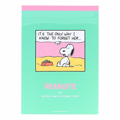 SUN-STAR Memo Pad MP 284 A6 Peanuts Comical Scene Snoopy