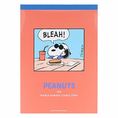 SUN-STAR Memo Pad MP 284 A6 Peanuts Comical Scene Joe Cool