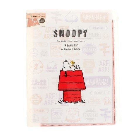 SUN-STAR Clear File FL 211 A4 Peanuts Snoopy