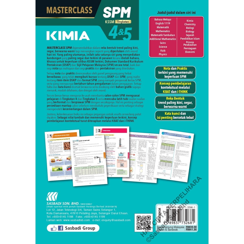 MasterClass SPM Kimia (Edisi 2023)