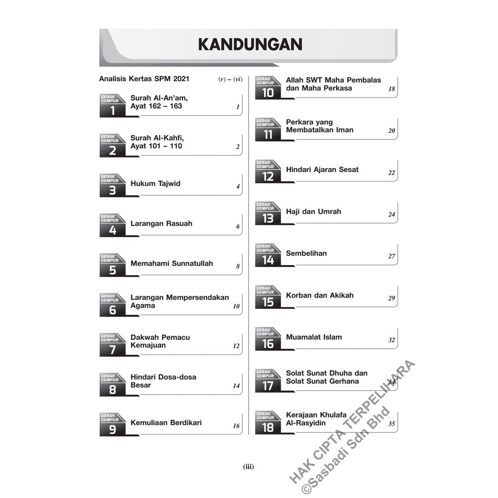Gerak Gempur SPM Pendidikan Islam Tingkatan 4