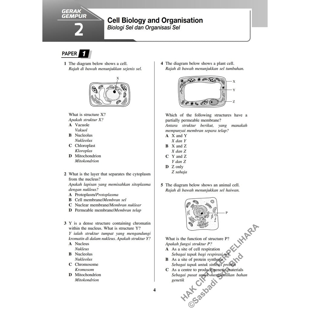 Gerak Gempur SPM Biologi (Bilingual) Tingkatan 4