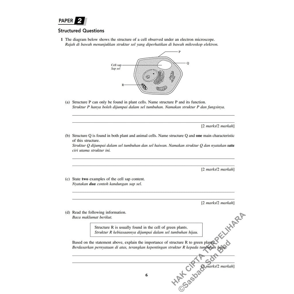 Gerak Gempur SPM Biologi (Bilingual) Tingkatan 4