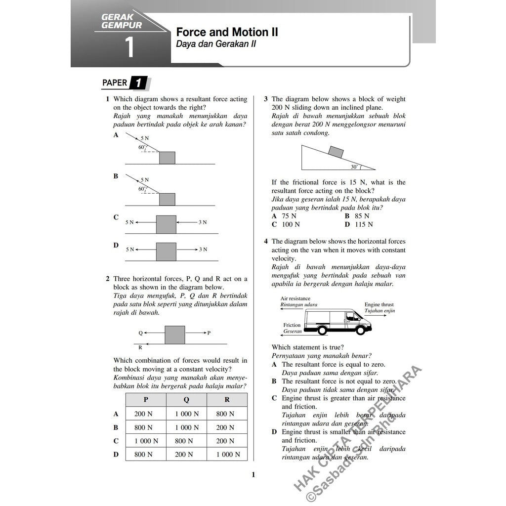 Gerak Gempur SPM Fizik (Bilingual) Tingkatan 5