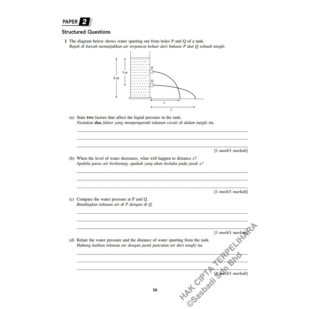 Gerak Gempur SPM Fizik (Bilingual) Tingkatan 5