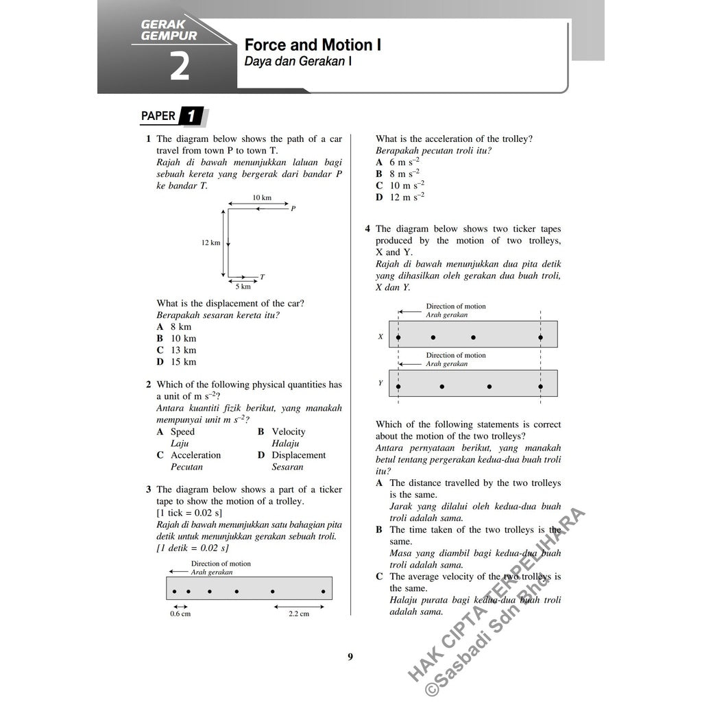Gerak Gempur SPM Fizik (Bilingual) Tingkatan 4