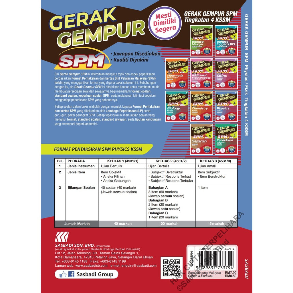 Gerak Gempur SPM Fizik (Bilingual) Tingkatan 4