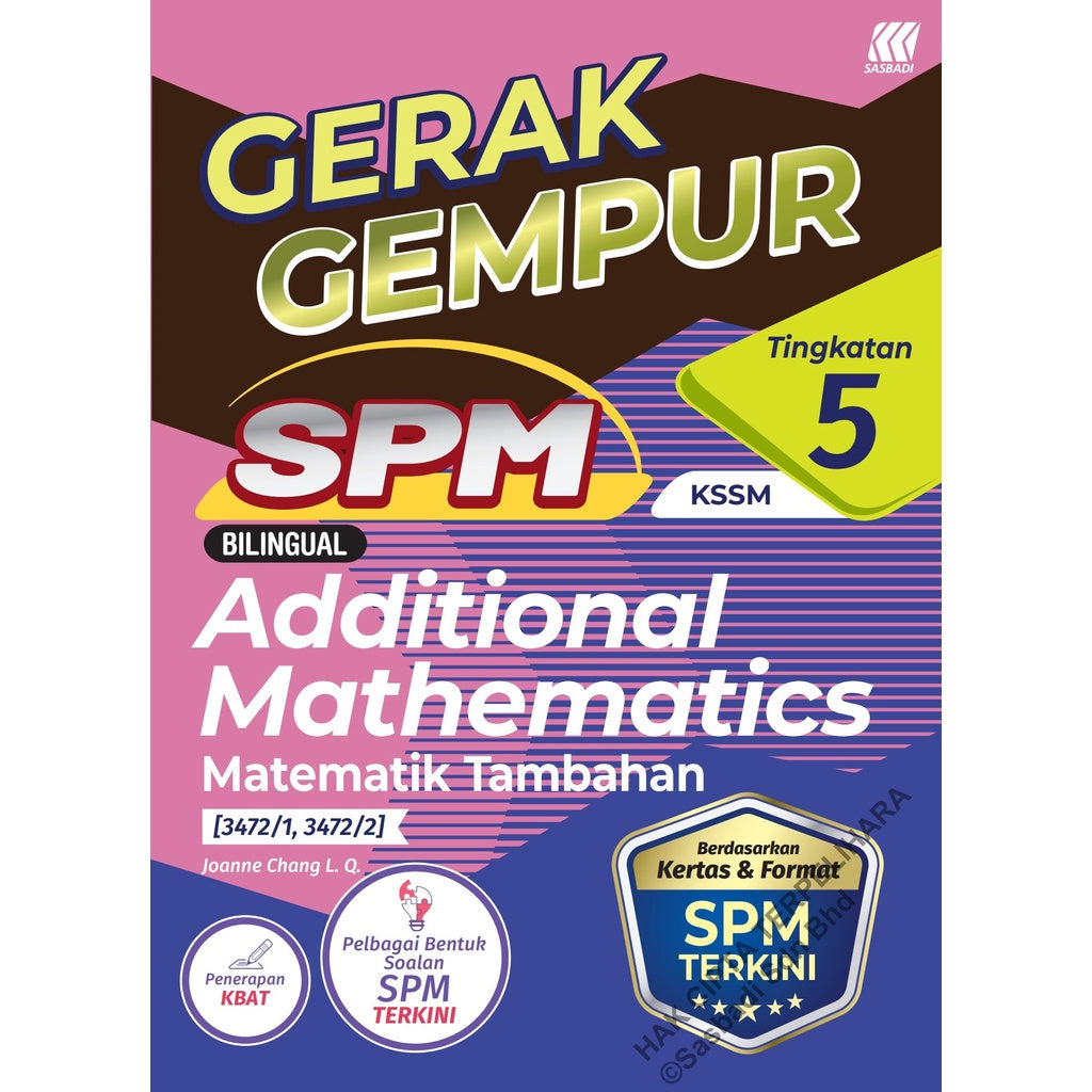 Gerak Gempur SPM Matematik Tambahan (Bilingual) Tingkatan 5