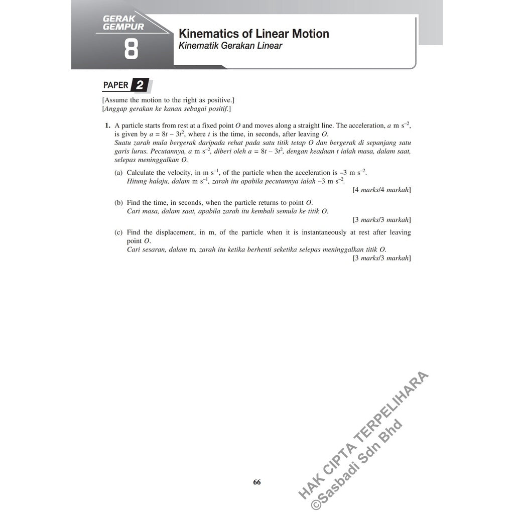 Gerak Gempur SPM Matematik Tambahan (Bilingual) Tingkatan 5
