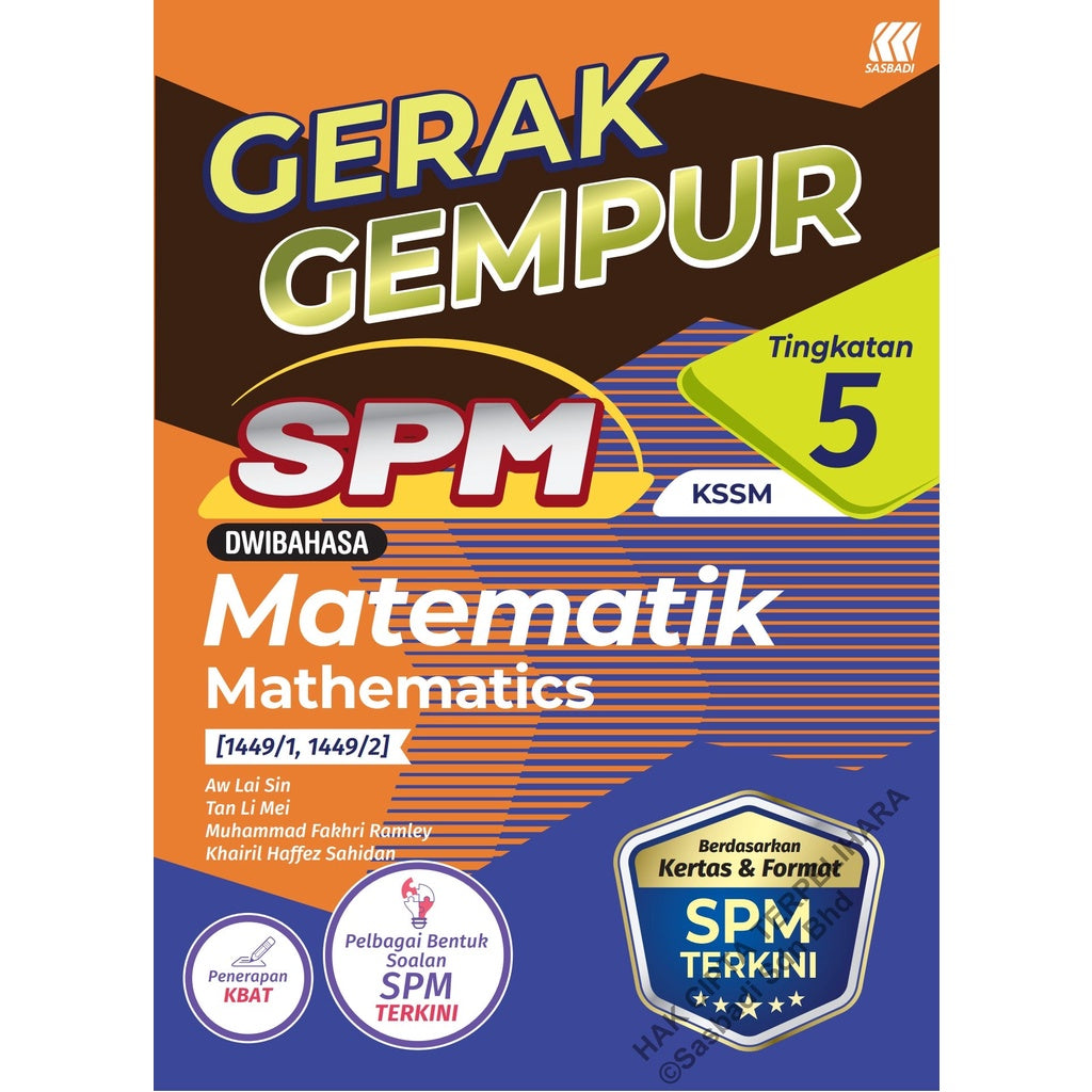 Gerak Gempur SPM Matematik (Bilingual) Tingkatan 5