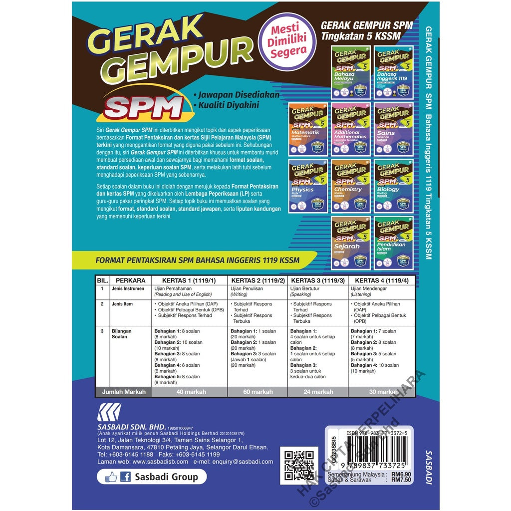 Gerak Gempur SPM English Form 5