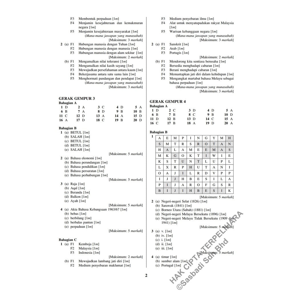 Gerak Gempur UASA KSSR Sejarah Tahun 5