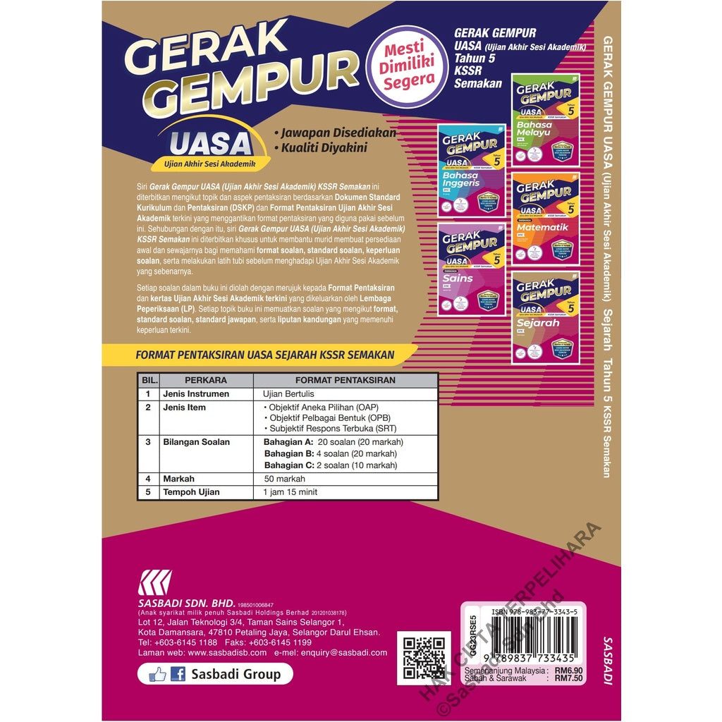Gerak Gempur UASA KSSR Sejarah Tahun 5