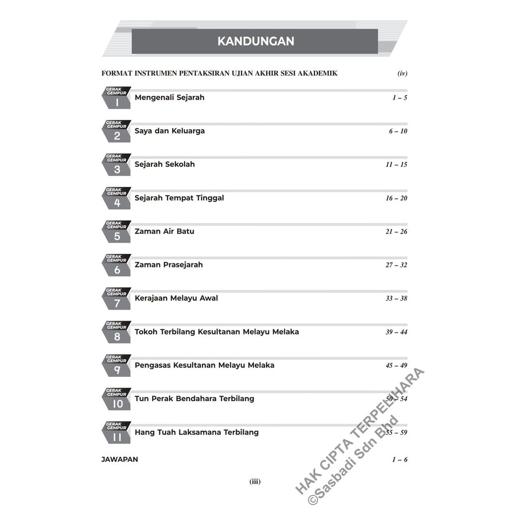 Gerak Gempur UASA KSSR Sejarah Tahun 4