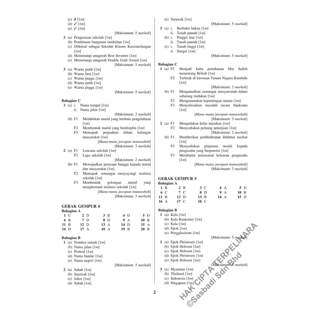 Gerak Gempur UASA KSSR Sejarah Tahun 4