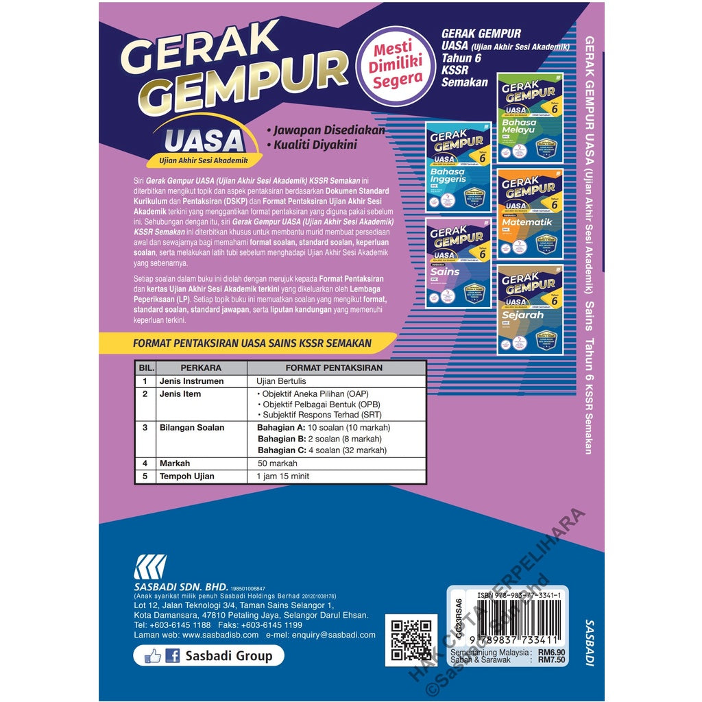 Gerak Gempur UASA KSSR Sains Tahun 6