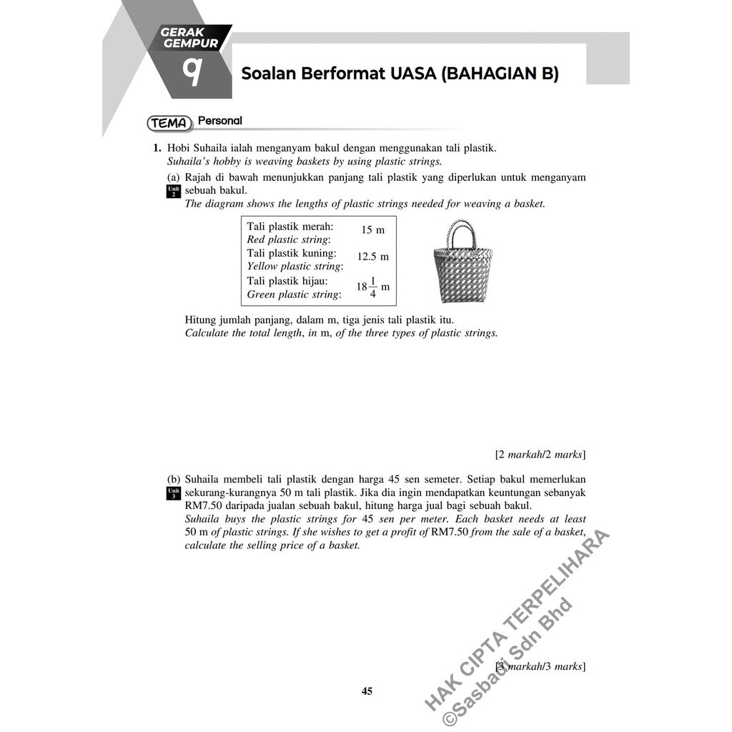 Gerak Gempur UASA KSSR Matematik Tahun 6