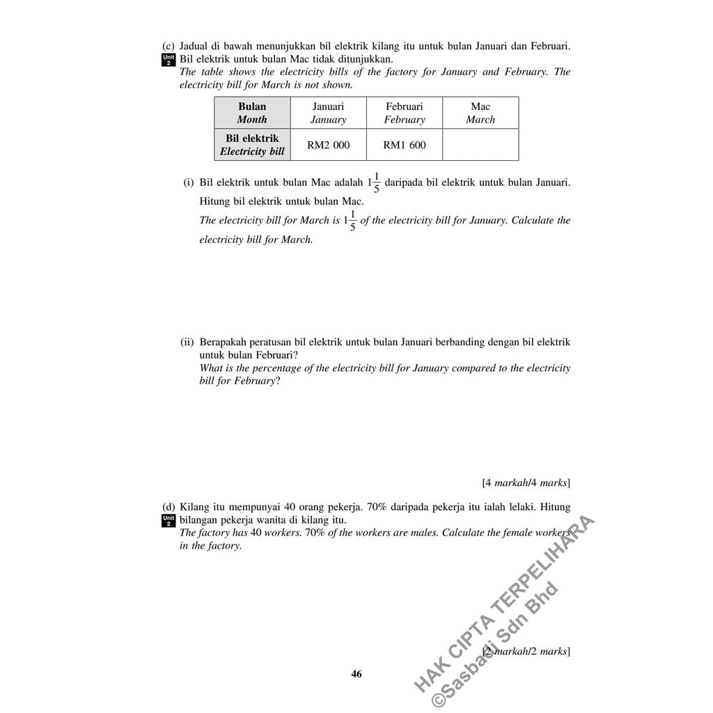 Gerak Gempur UASA KSSR Matematik Tahun 5