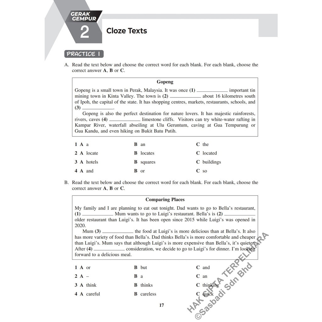 Gerak Gempur UASA KSSR English Year 5