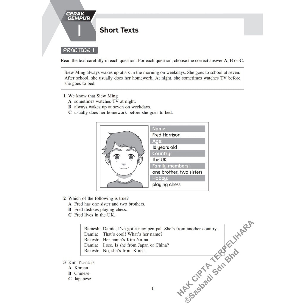 Gerak Gempur UASA KSSR English Year 4