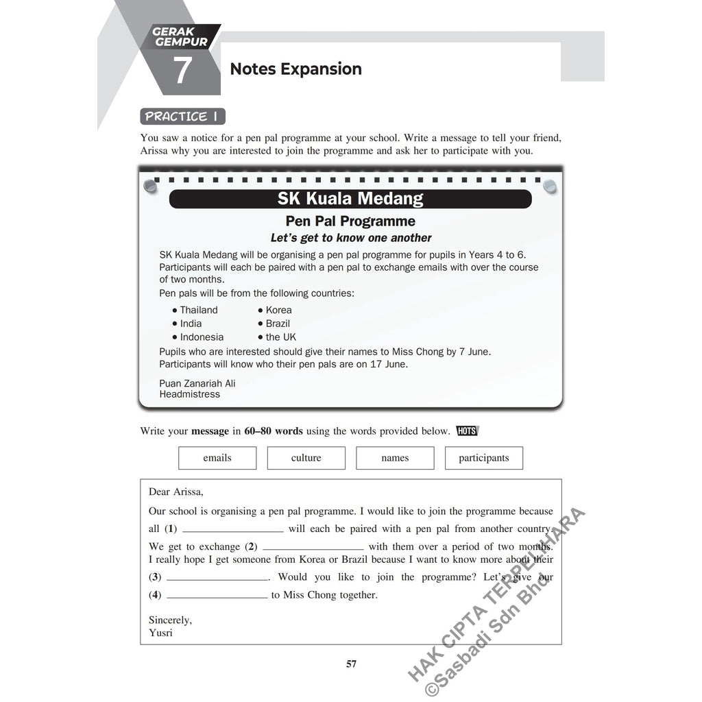 Gerak Gempur UASA KSSR English Year 4