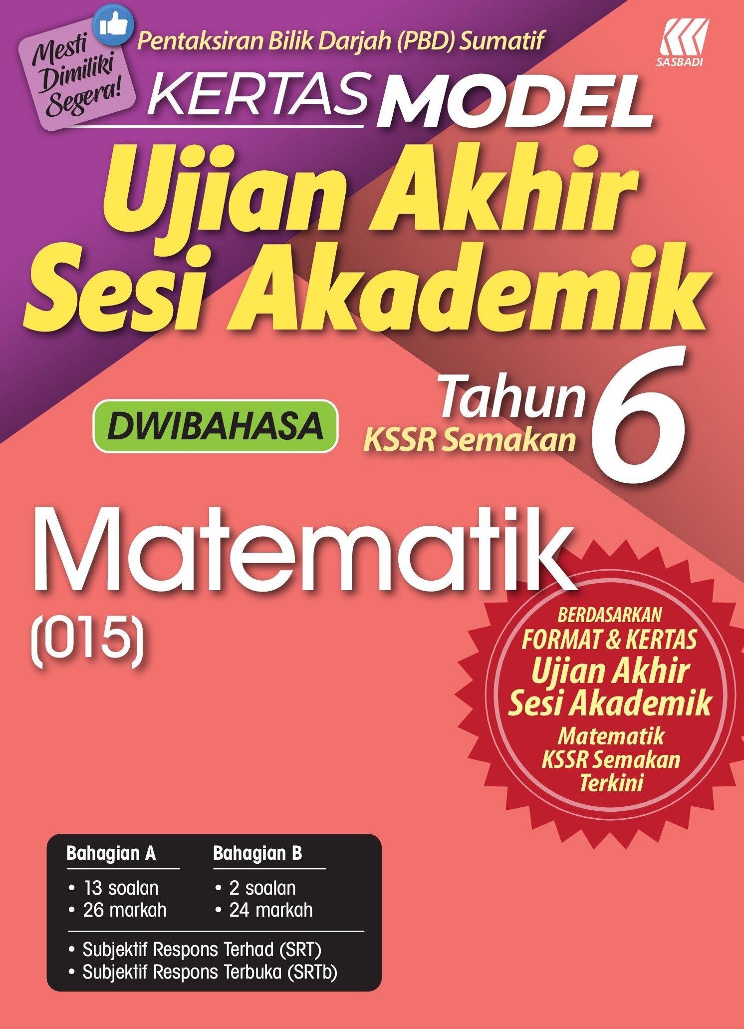 Kertas Model UASA KSSR Matematik Tahun 6
