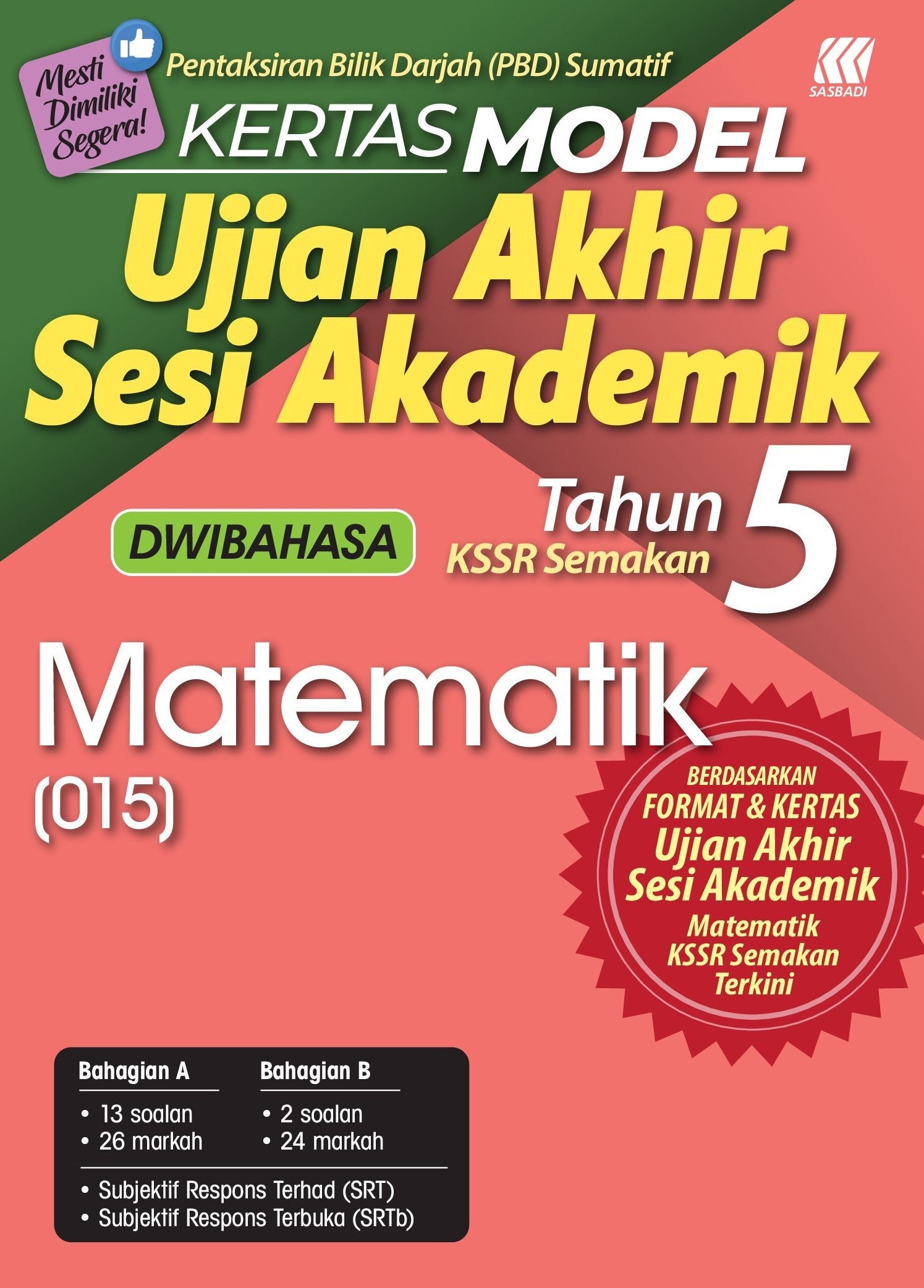 Kertas Model UASA KSSR Matematik Tahun 5
