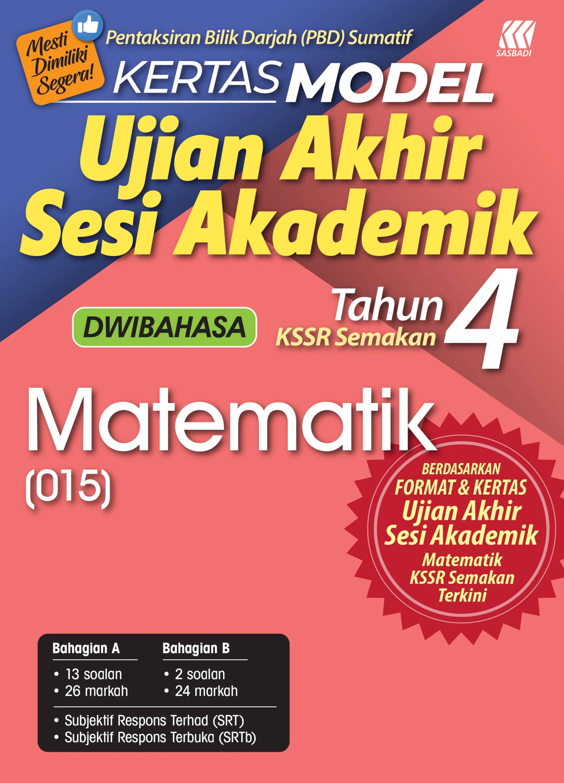 Kertas Model UASA KSSR Matematik Tahun 4