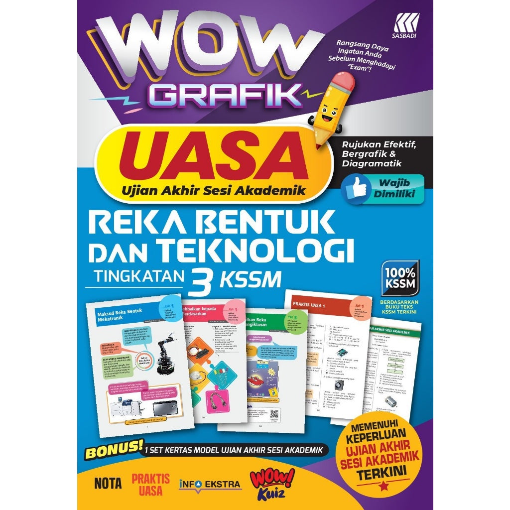 Wow Grafik UASA KSSM Reka Bentuk & Teknologi Tingkatan 3