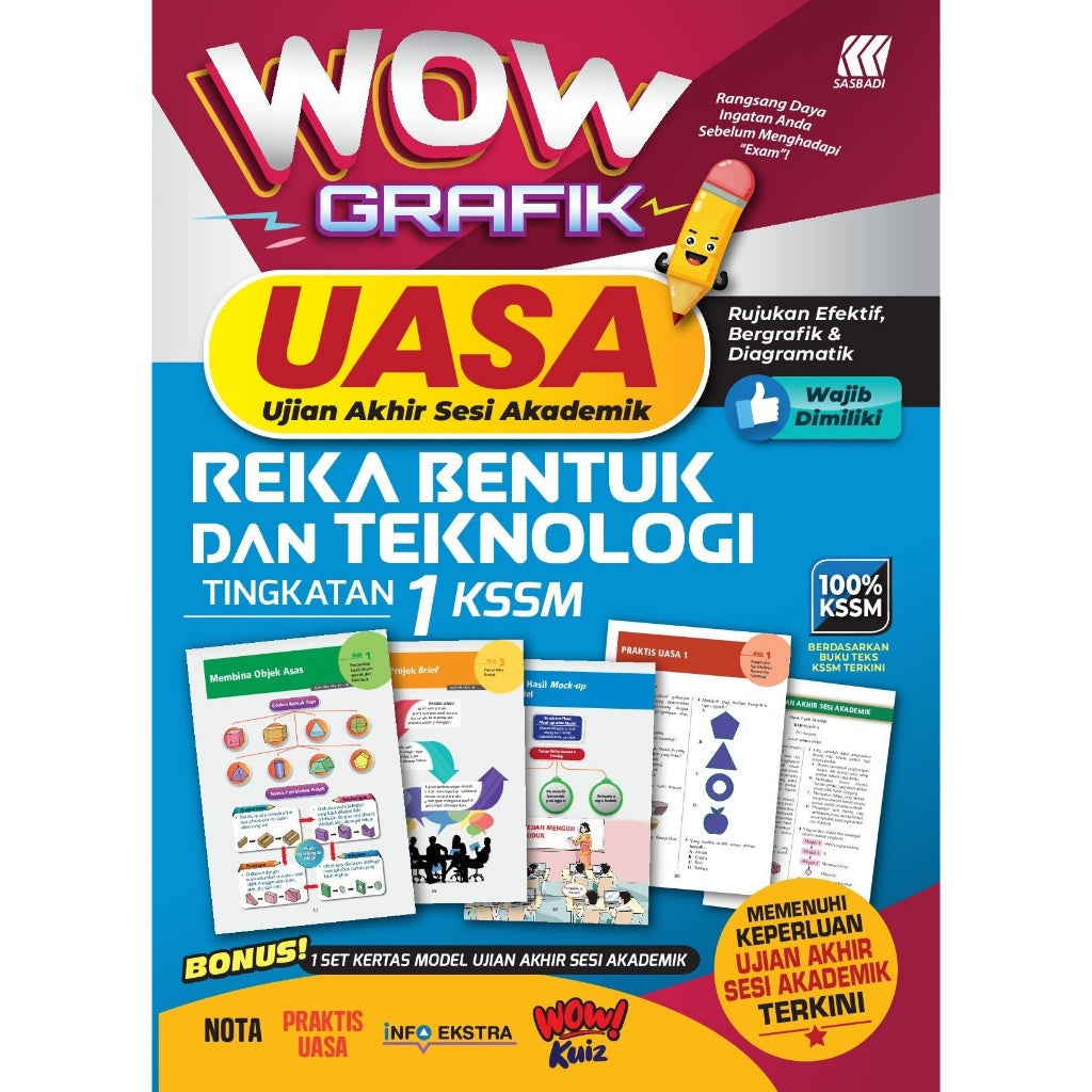 Wow Grafik UASA KSSM Reka Bentuk & Teknologi Tingkatan 1