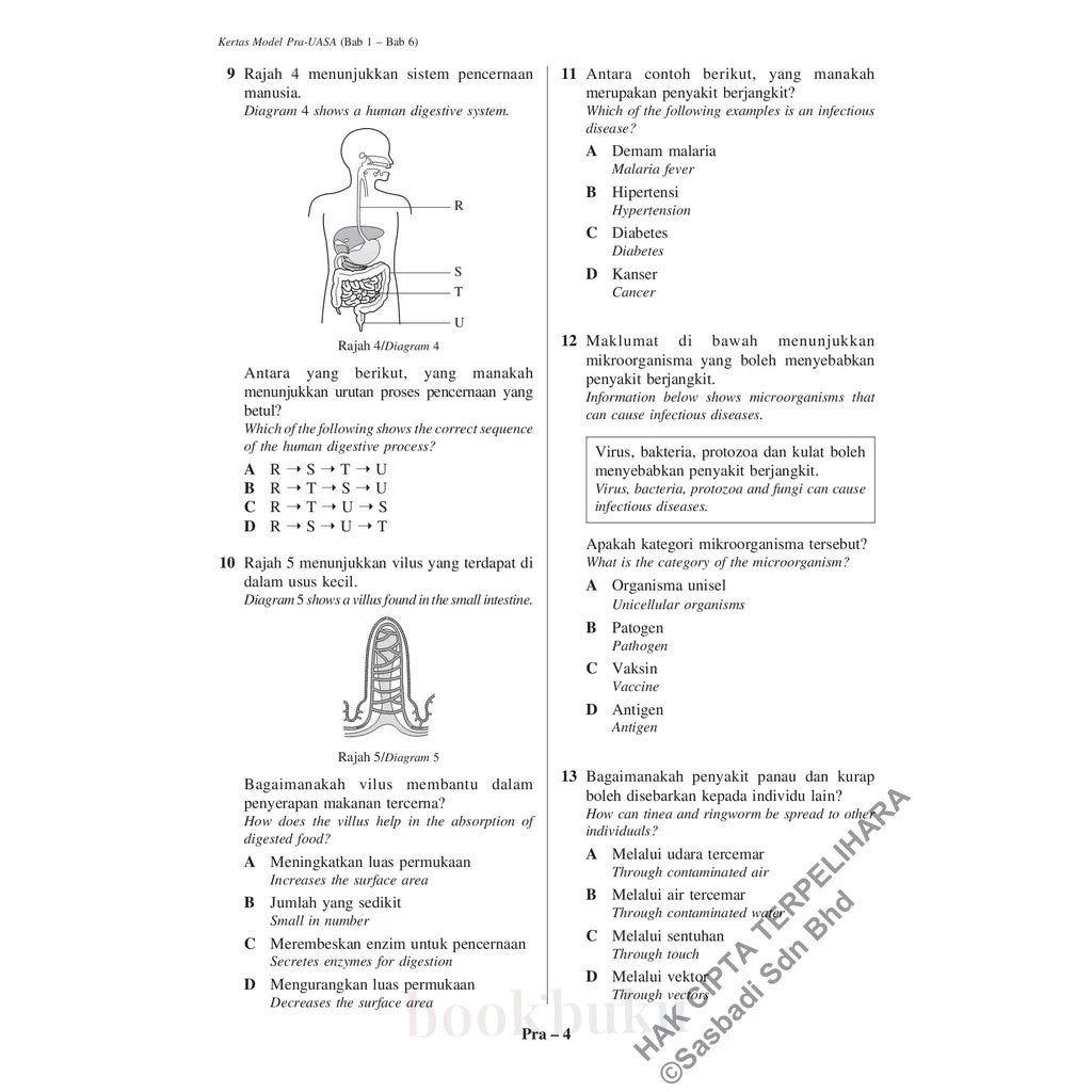 Kertas Model UASA KSSM Sains (Bilingual) Tingkatan 2 (Edisi Semakan)