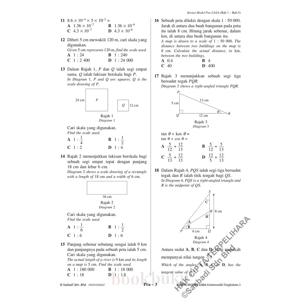 Kertas Model UASA KSSM Matematik (Bilingual) (Edisi Semakan)