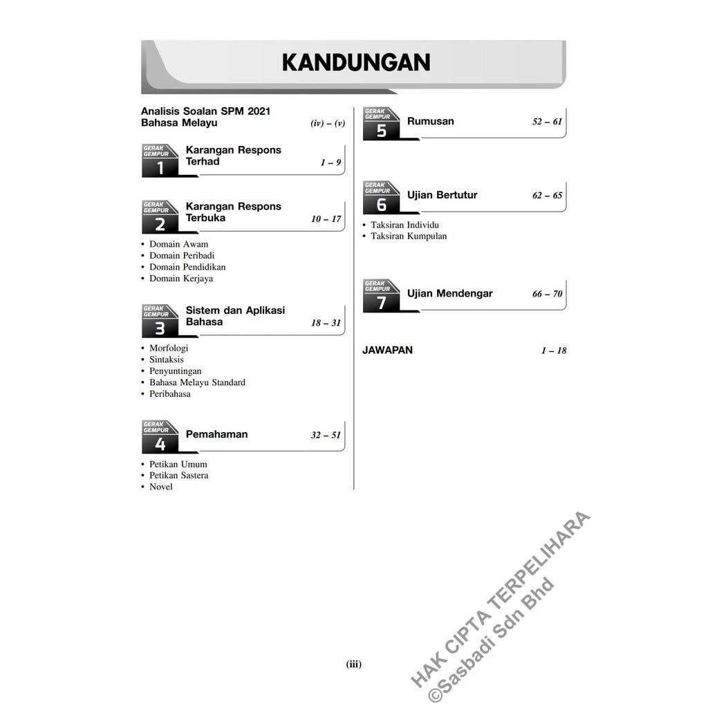 Gerak Gempur SPM Bahasa Melayu Tingkatan 4