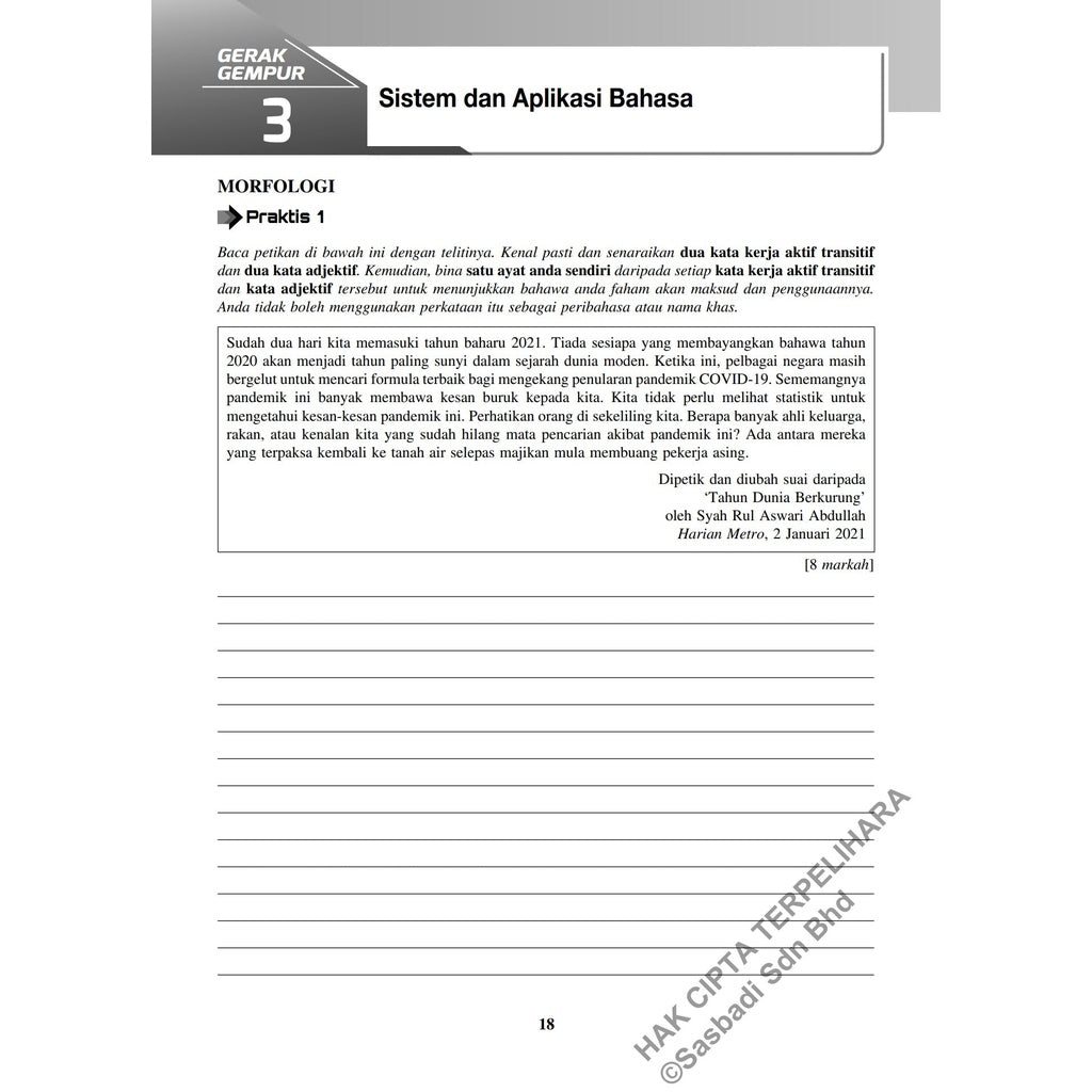 Gerak Gempur SPM Bahasa Melayu Tingkatan 4