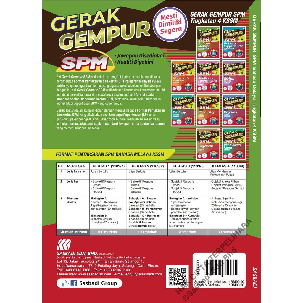 Gerak Gempur SPM Bahasa Melayu Tingkatan 4