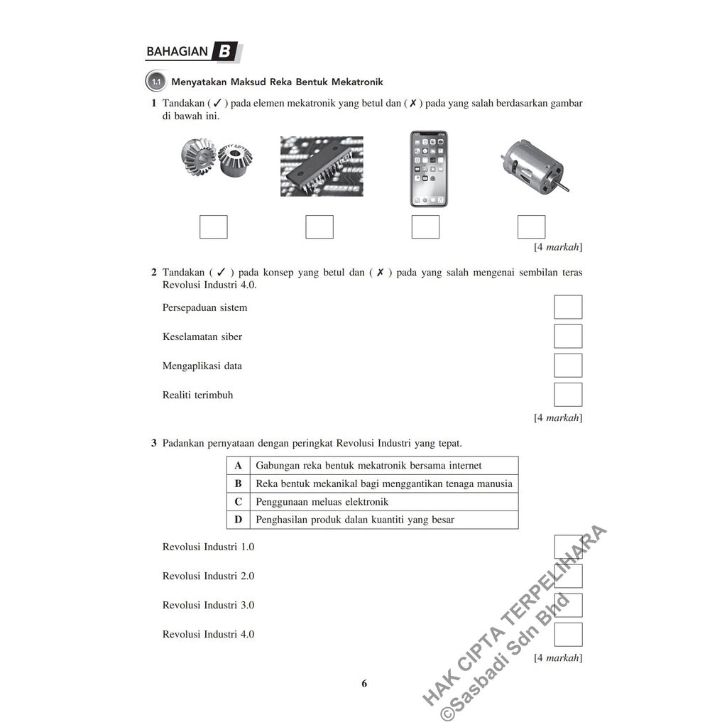 Gerak Gempur UASA KSSM Reka Bentuk & Teknologi Tingkatan 3