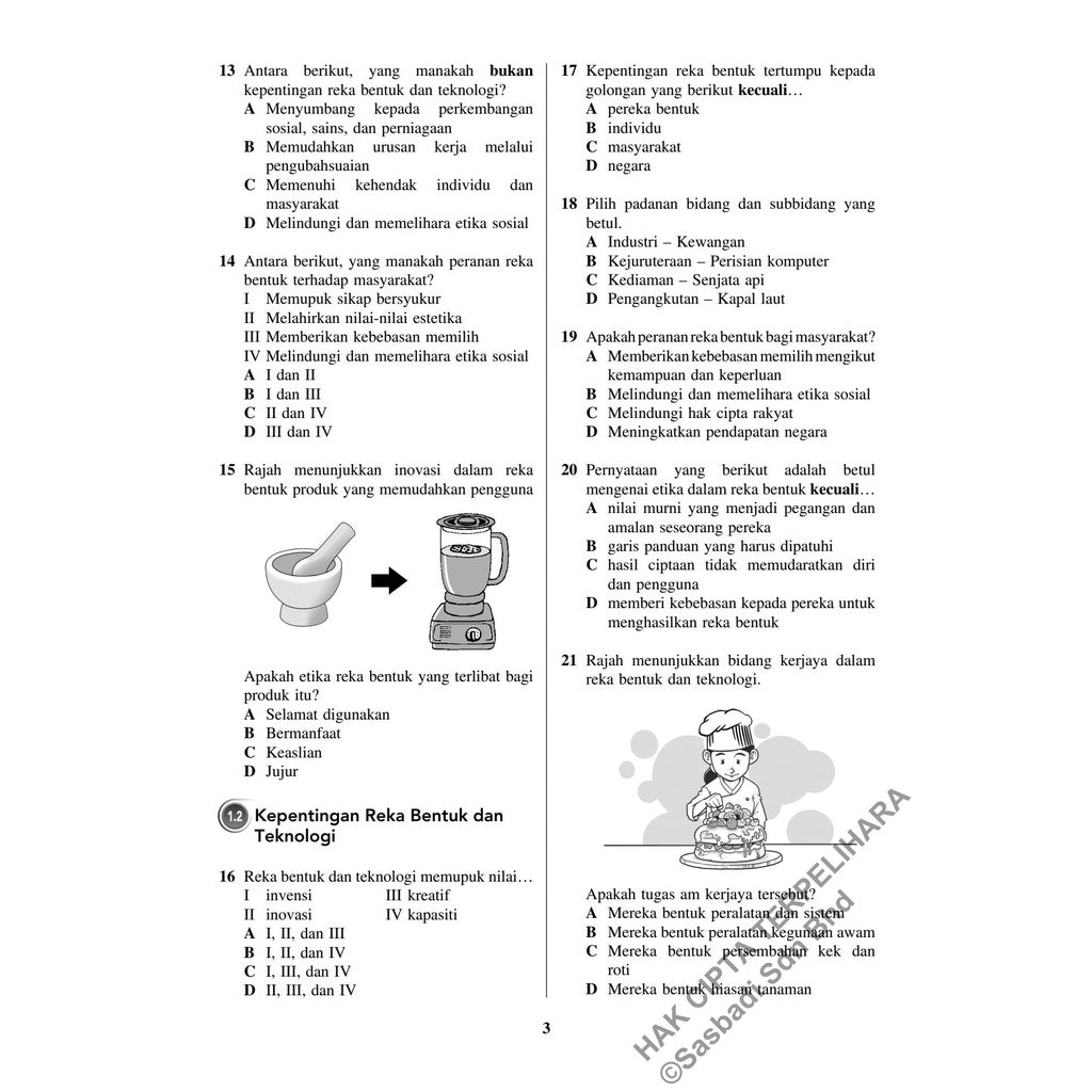 Gerak Gempur UASA KSSM Reka Bentuk & Teknologi Tingkatan 1