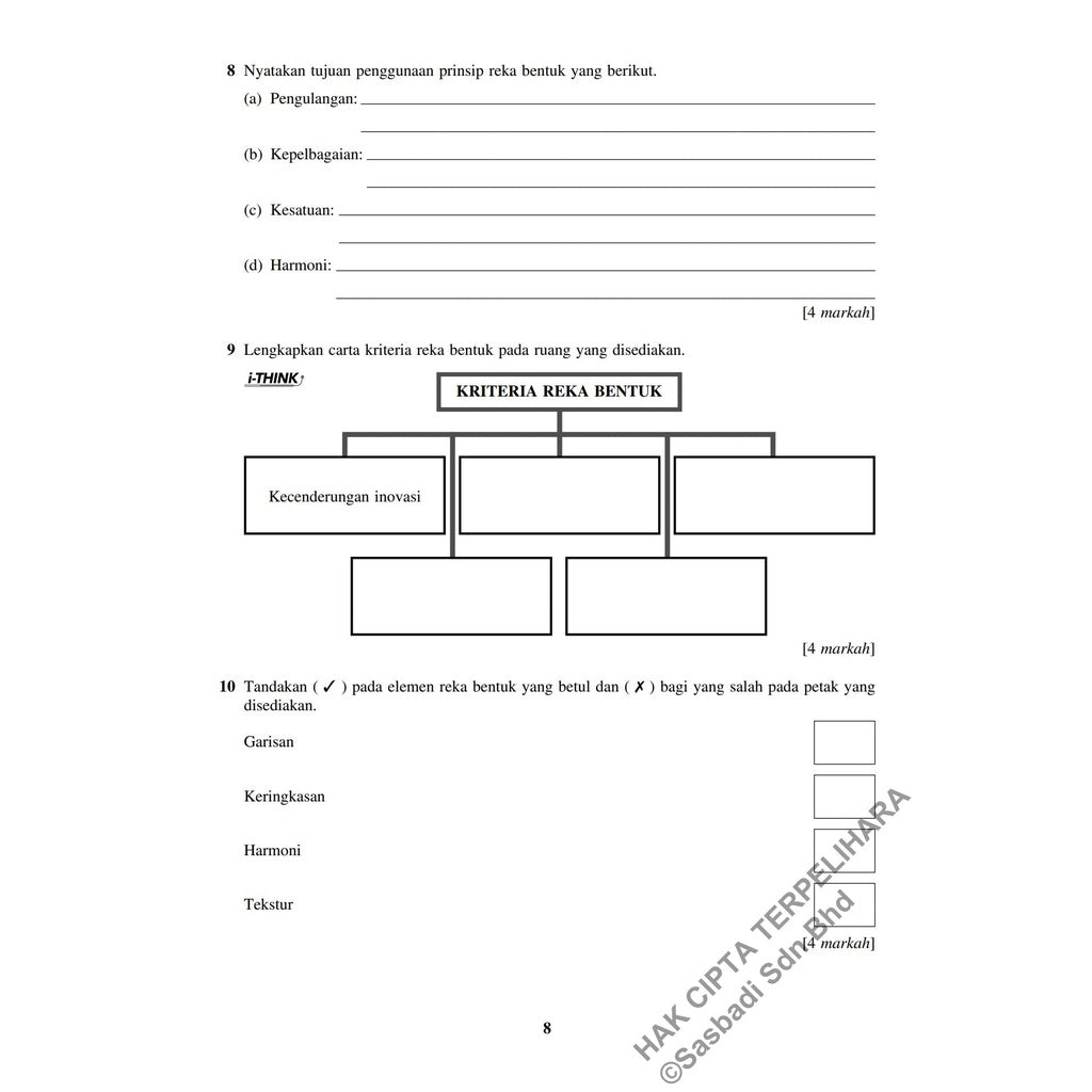 Gerak Gempur UASA KSSM Reka Bentuk & Teknologi Tingkatan 1
