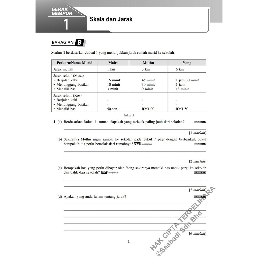 Gerak Gempur UASA KSSM Geografi Tingkatan 2