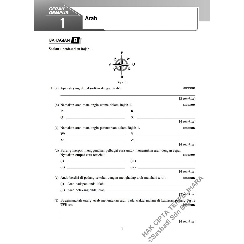 Gerak Gempur UASA KSSM Geografi Tingkatan 1