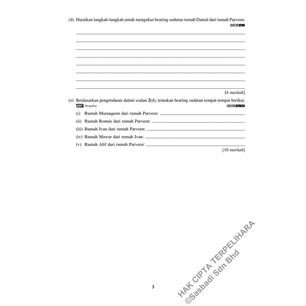 Gerak Gempur UASA KSSM Geografi Tingkatan 1