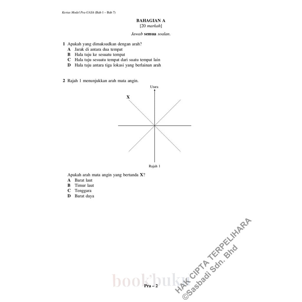 Kertas Model UASA KSSM Geografi Tingkatan 1 (Edisi Semakan)