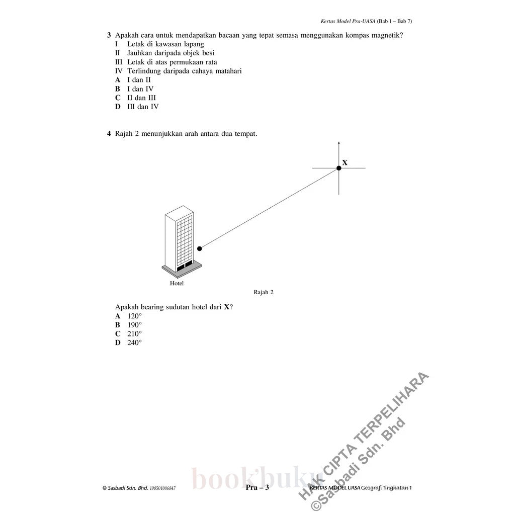 Kertas Model UASA KSSM Geografi Tingkatan 1 (Edisi Semakan)