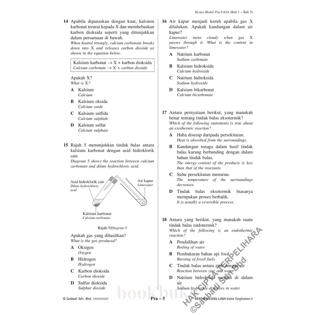 Kertas Model UASA KSSM Matematik (Bilingual) Tingkatan 3 (Edisi Semakan)