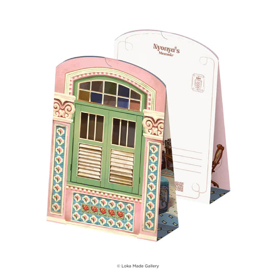 LOKAMADE Nyonya's Memoir Shaped Postcard MDP41:It's Teatime