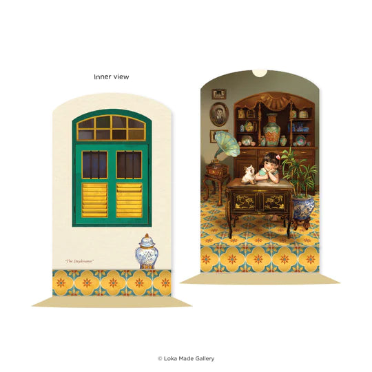 LOKAMADE Nyonya's Memoir Shaped Postcard MDP39:The Daydreamer