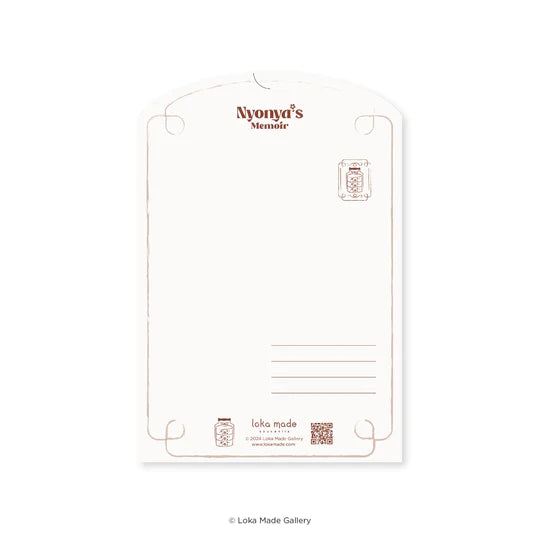LOKAMADE Nyonya's Memoir Shaped Postcard MDP39:The Daydreamer